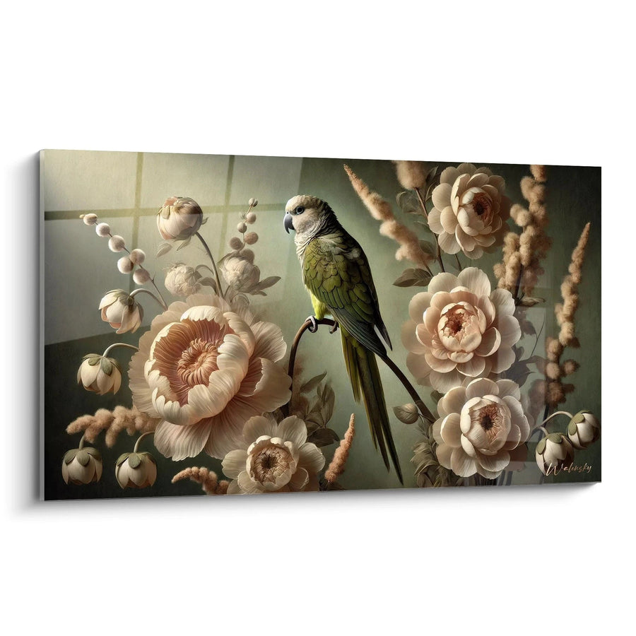 Cuadro Paraíso Floral - Edición Loro Animales