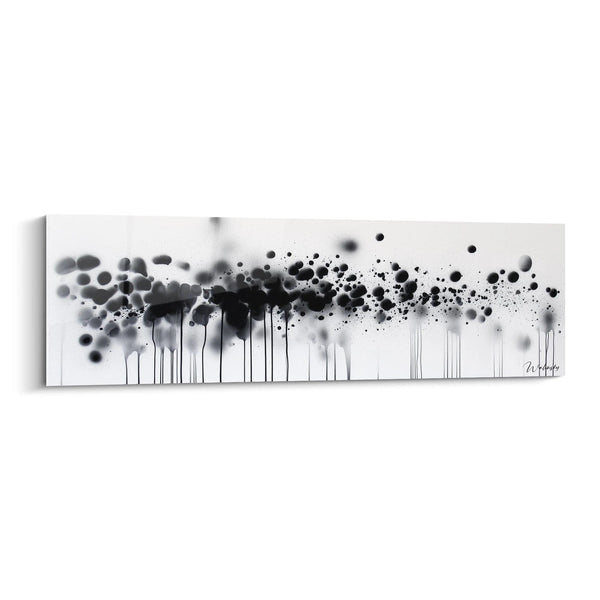 Cuadro Pasión Desbordante Contraste - edición salpicada negro y blanco