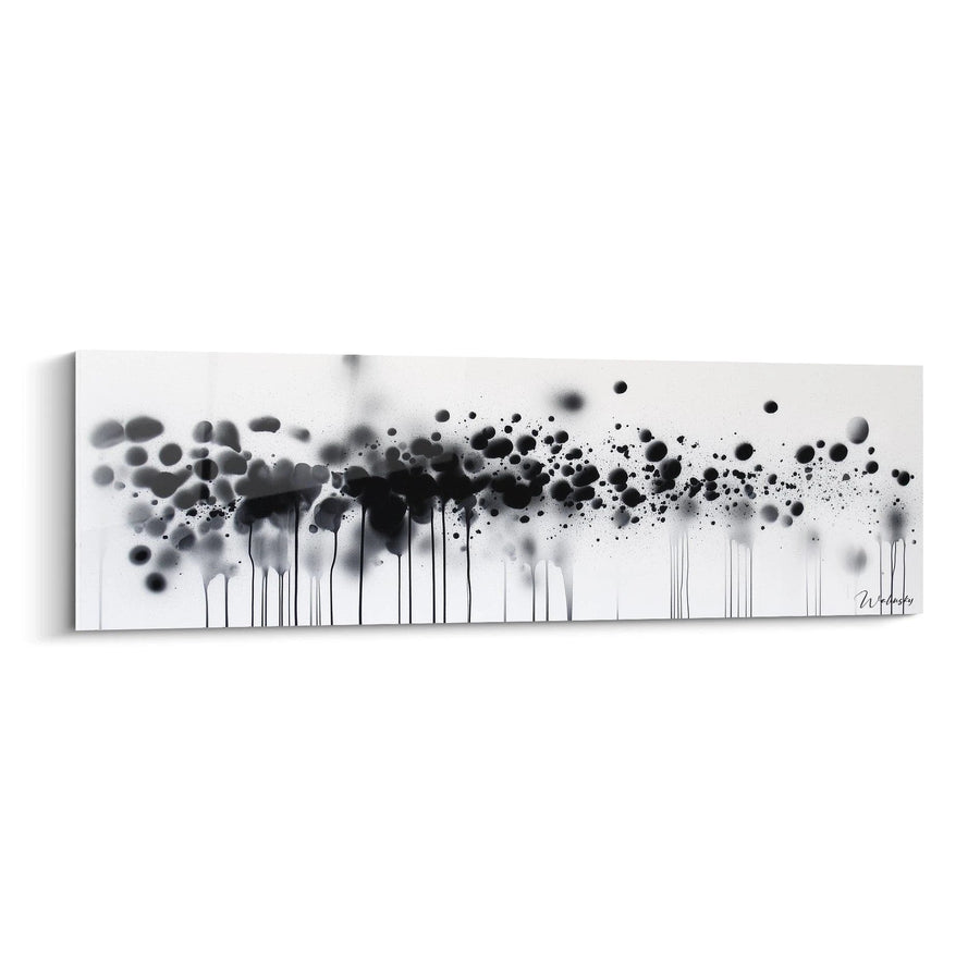 Tableau Passion Débordante Contraste - édition tacheté noir et blanc