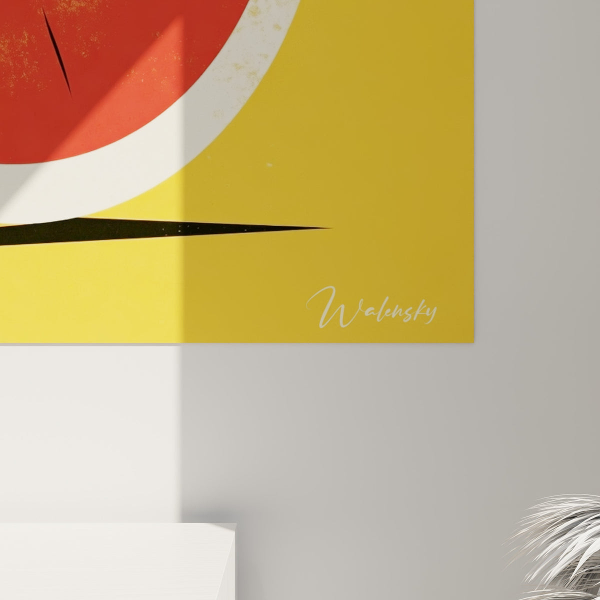 Grain de l'impression révélant les pépins noirs et la texture granuleuse du rouge et du jaune moutarde