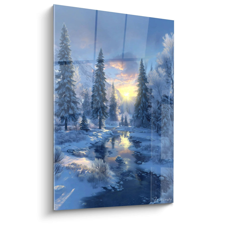 Tableau Paysage Éclat Matinal - édition hiver