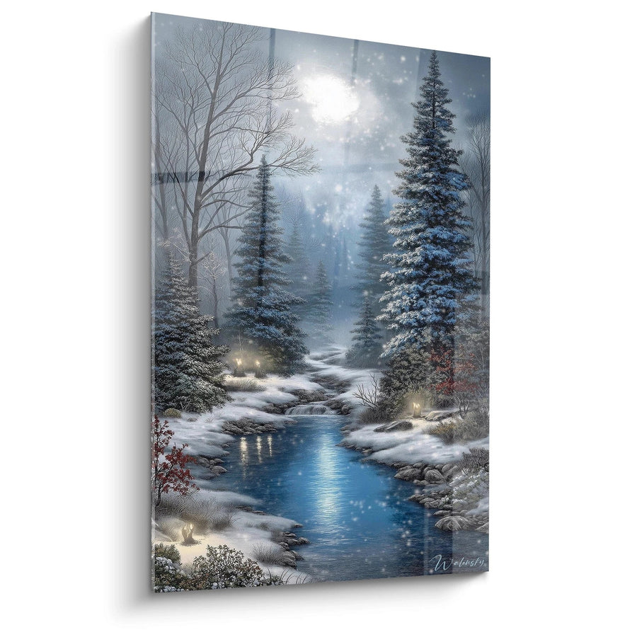 Tableau Paysage Magie Nordique - édition hiver