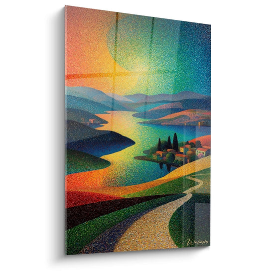Schilderij Middellands Zeelandschap Granulaire Emotie - pointillisme-editie