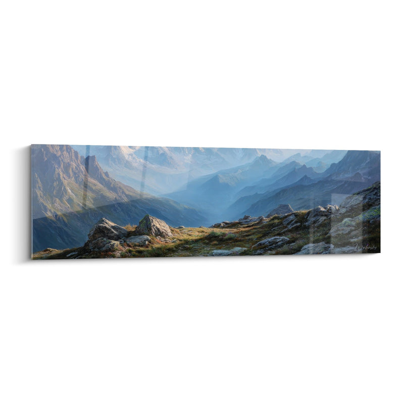 Mountain landscape painting - Majestic valley - mountain edition
