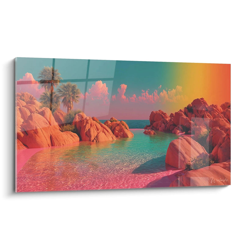 Tableau Paysage Oasis Solaire - édition été