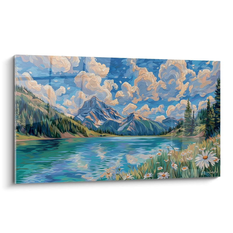 Wandbild Landschaft Alpine Ruhe – Sommerausgabe