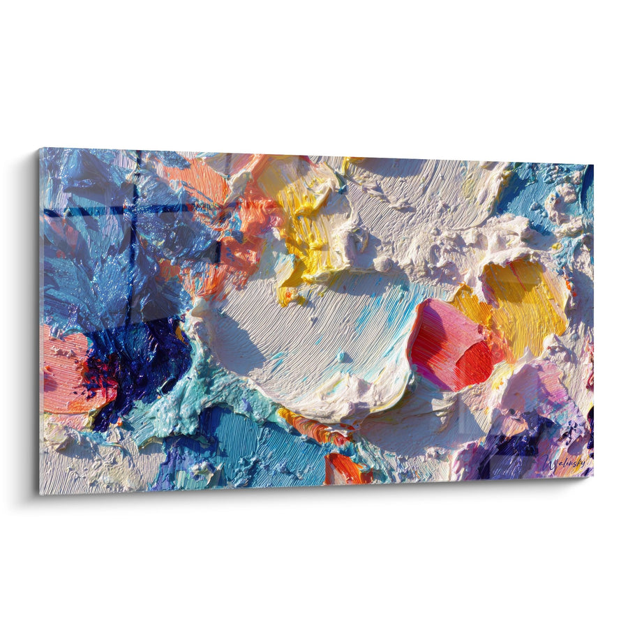 Tableau peinture abstraite - Explosion de couleurs - édition style peinture abstrait