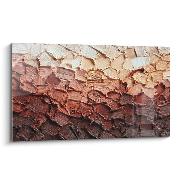 Cuadro Pintura Texturizada Tonos Tierra y Ocre - Materia Escultórica - Edición Feng Shui Nordeste Tierra