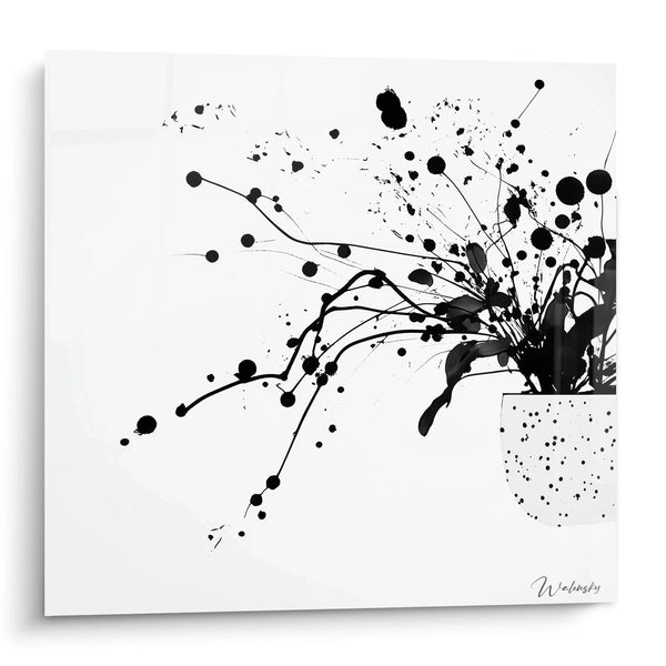 Tableau Pensées Éparses - édition tacheté noir et blanc