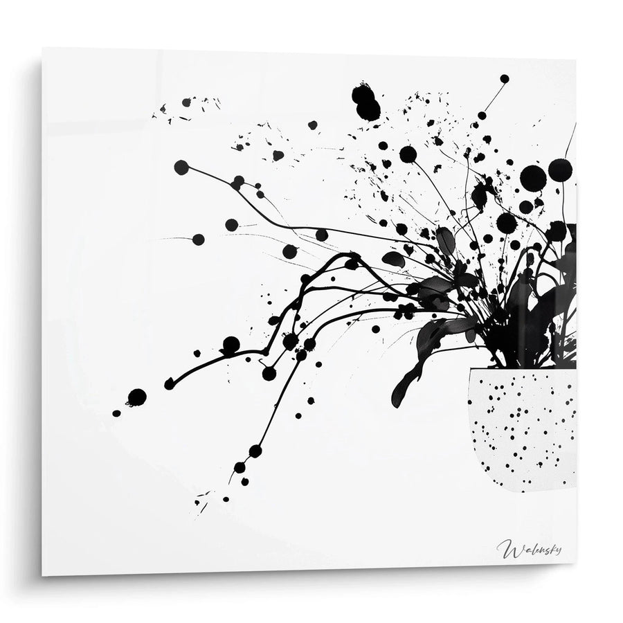 Tableau Pensées Éparses - édition tacheté noir et blanc