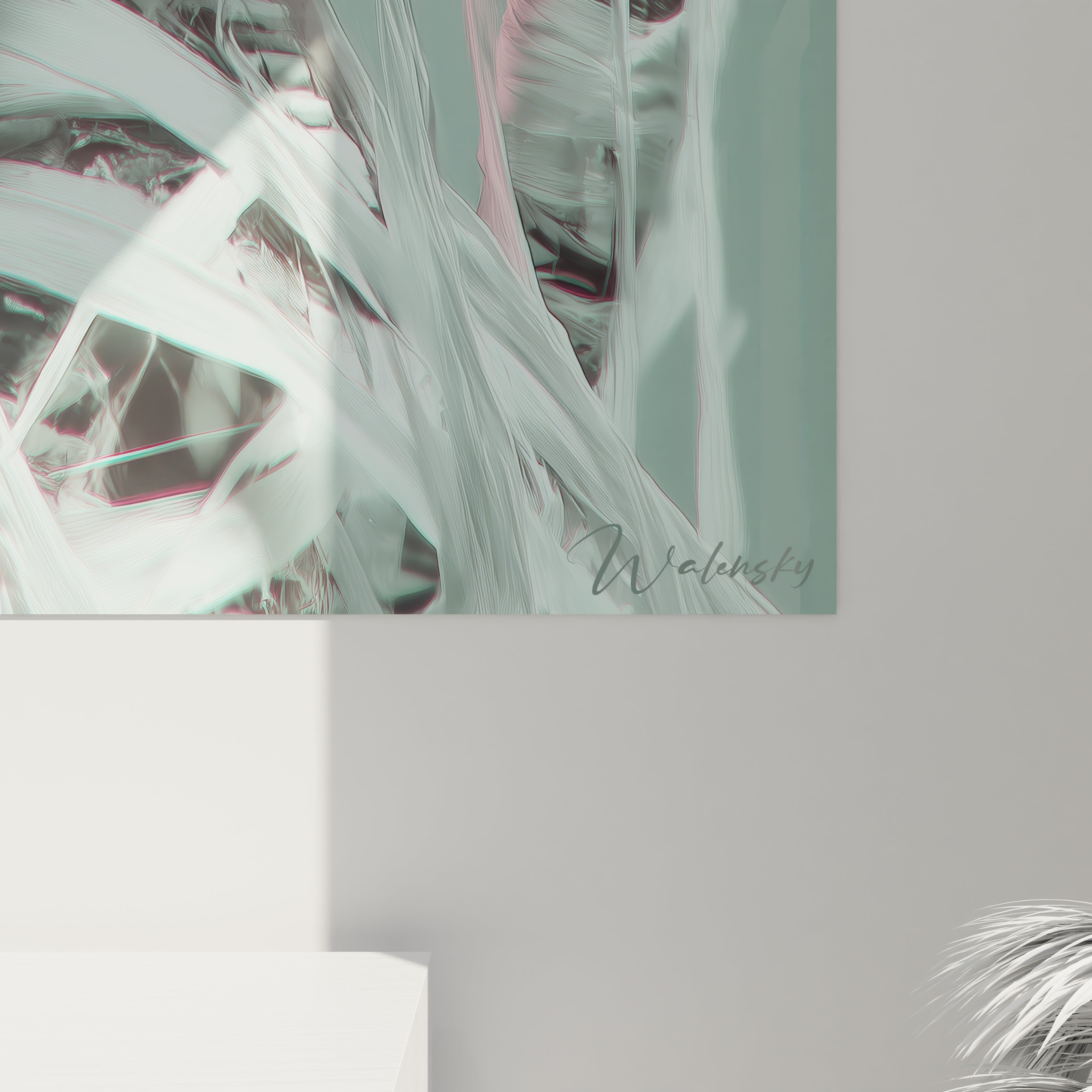 Tableau photographie artistique homme de Walensky avec des couleurs douces et designs abstraits