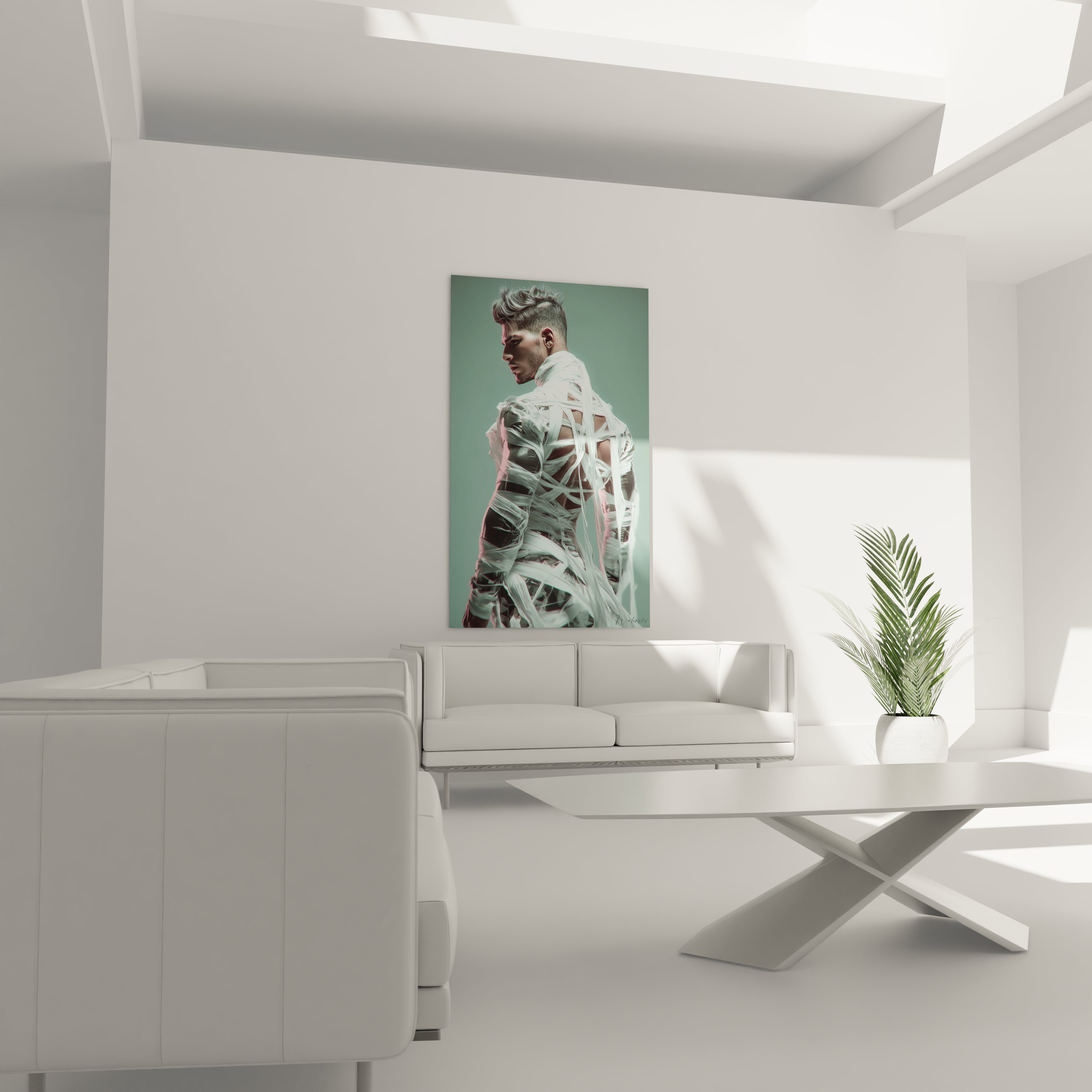 Tableau photographie artistique homme de Walensky, décor moderne pour un intérieur élégant