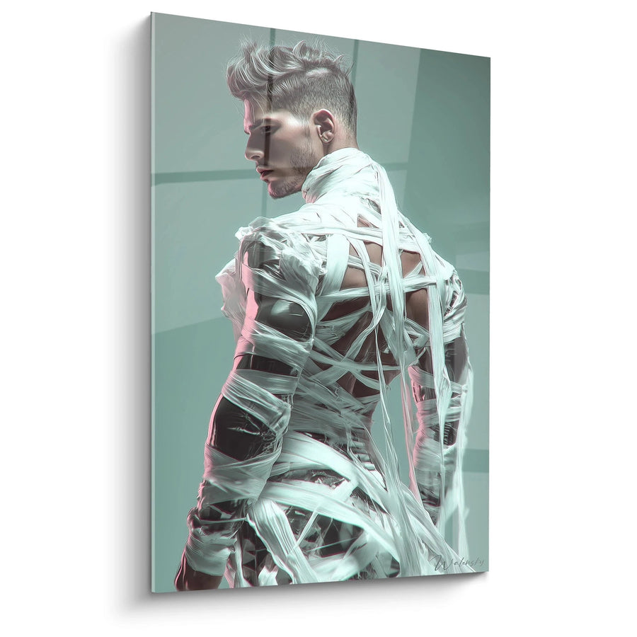 Tableau Photographie Artistique - Le Guerrier de Soie - édition beauté masculine
