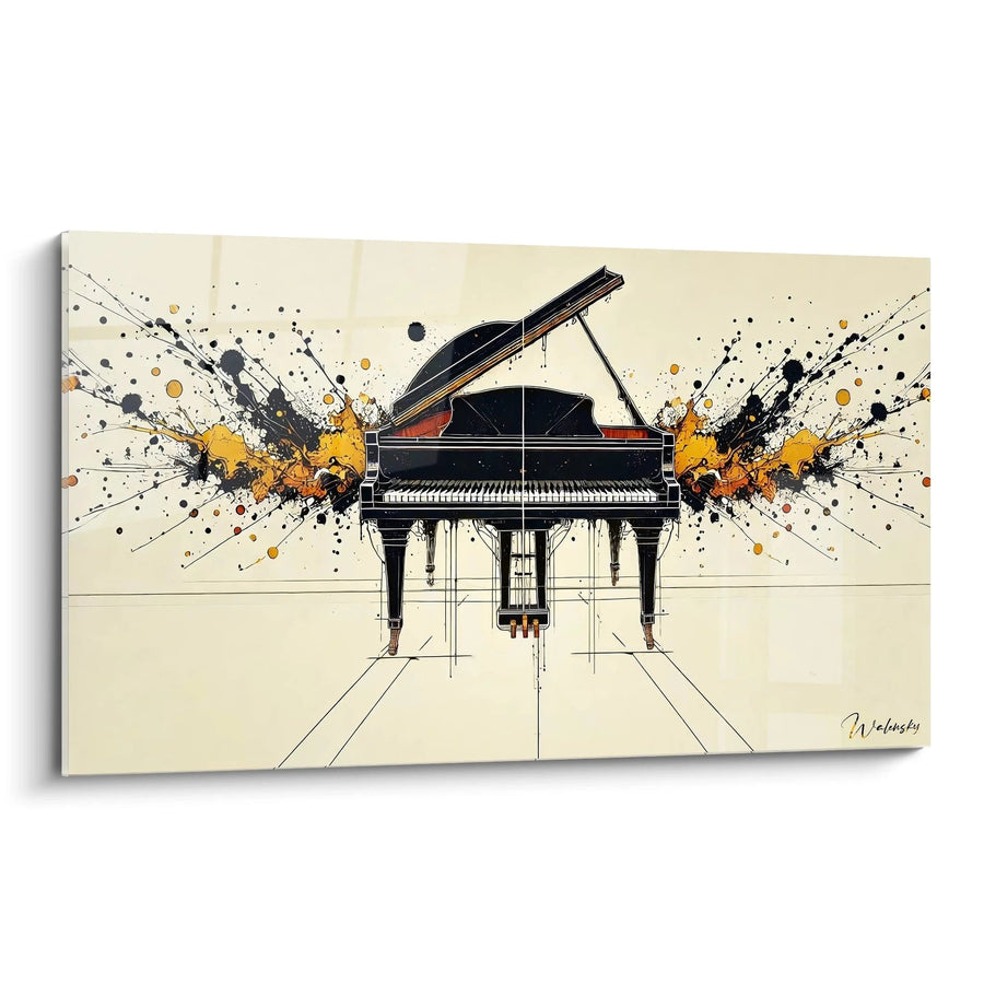 Cuadro Piano N°1 - Edición Música Abstracta