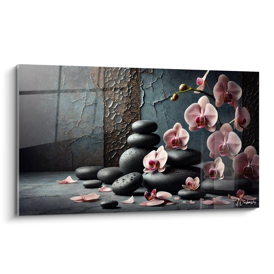 Cuadro Piedras y Pétalos - Edición Feng Shui Zen