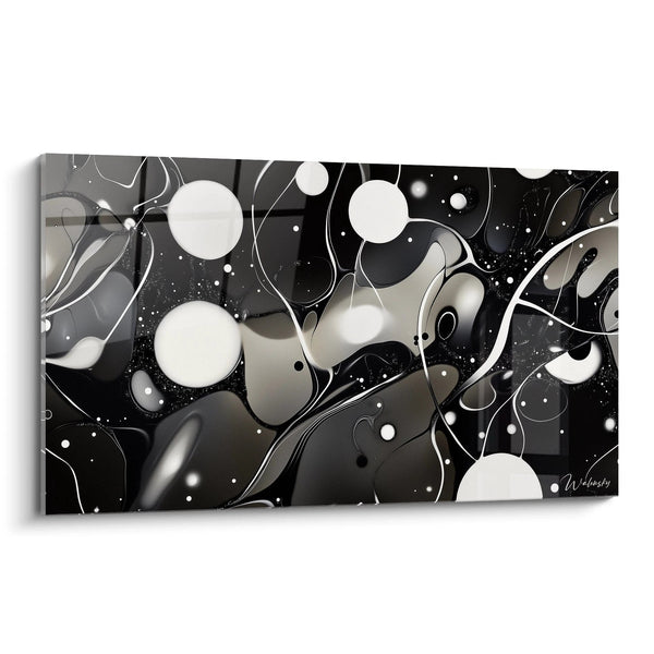 Quadro Plasma Stellare - edizione maculato nero e bianco