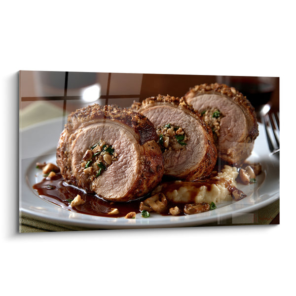 Tableau Filet mignon roulé doré et brun - Tablée gourmande - Edition Plat gastronomique