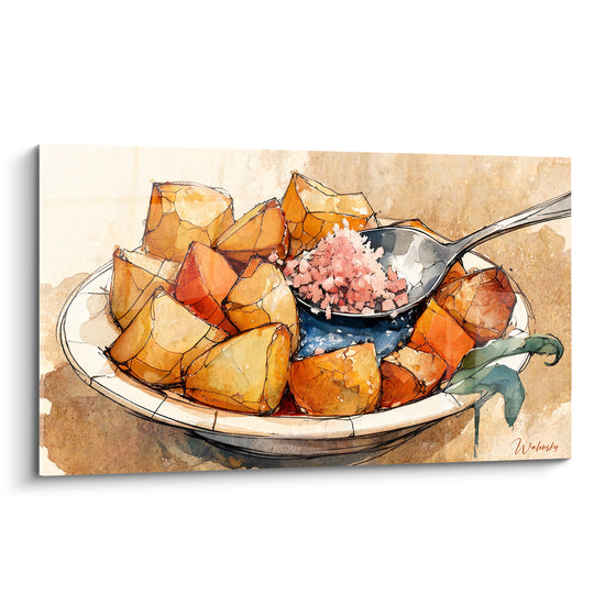 Tableau Patates bravas dorées sauce rosée - Festin convivial - Edition Plat
