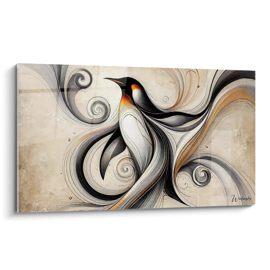 Cuadro Plumaje Imperial - Edición Manchot Animales