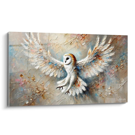 Cuadro Plumas de Sabiduría - Edición Búho Animales