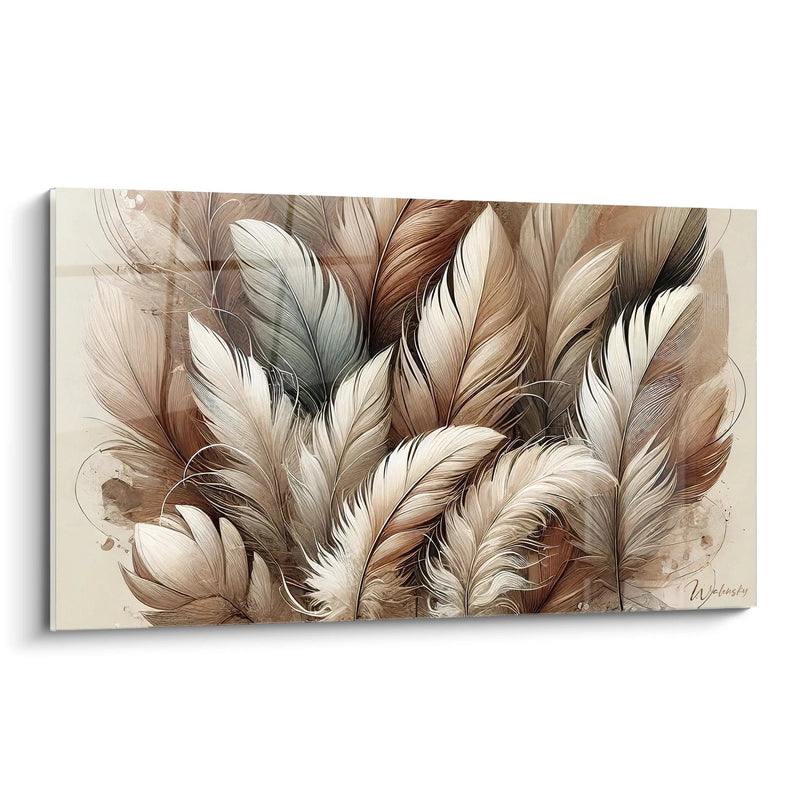 Feathers Poetry Wall Art - Feather Nature Edition