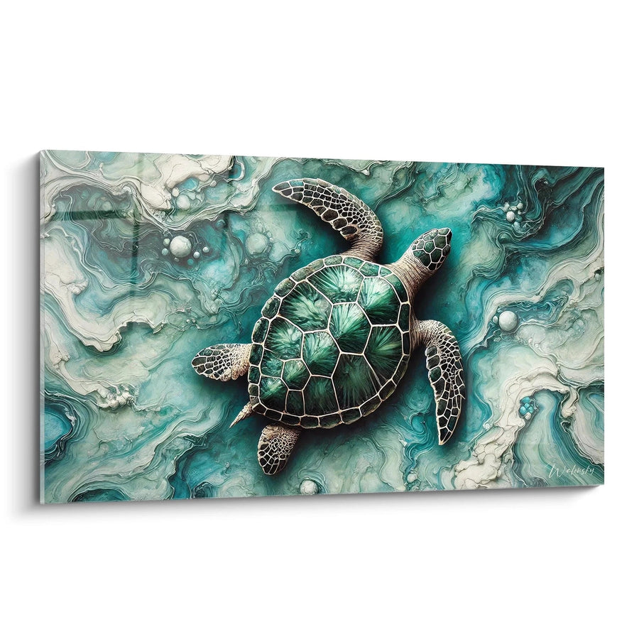 Cuadro Poesía del Gran Océano - Edición Tortuga Marina Animal