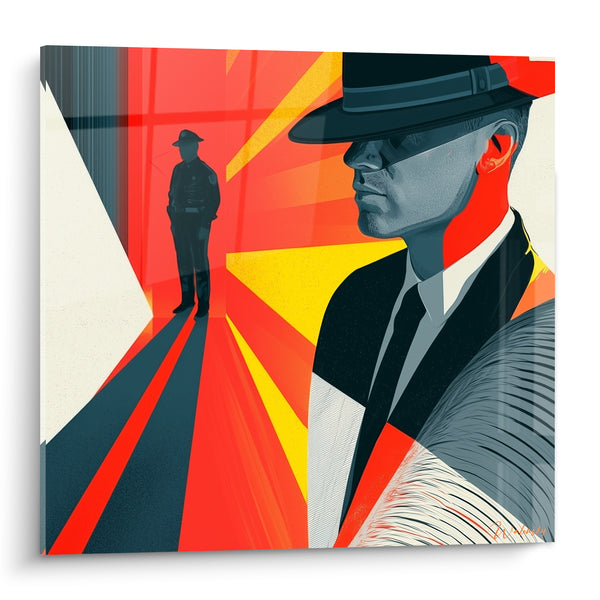 Tableau Officier au chapeau rouge et jaune - Vigilance nocturne - Edition Police