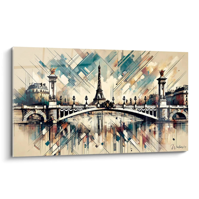 Alexander III Bridge Painting No. 2 - Paris Around the World Edition