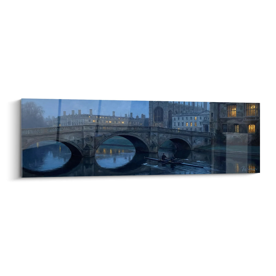 Tableau Pont Cambridge Aviron - Rameuses au Crépuscule - Edition aviron
