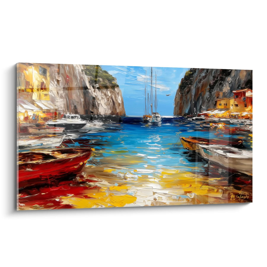 Tableau Port Méditerranéen - Marina aux Falaises - édition Plage