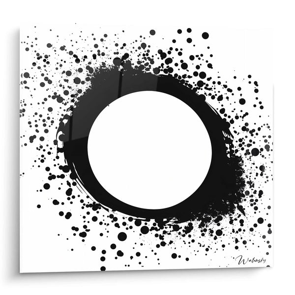 Quadro Portale Dimensionale - edizione macchiata bianco e nero