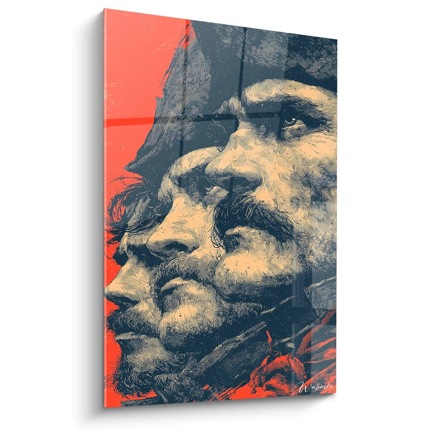 Tableau Portrait Barbu Tempête Intérieure - édition révolution Française