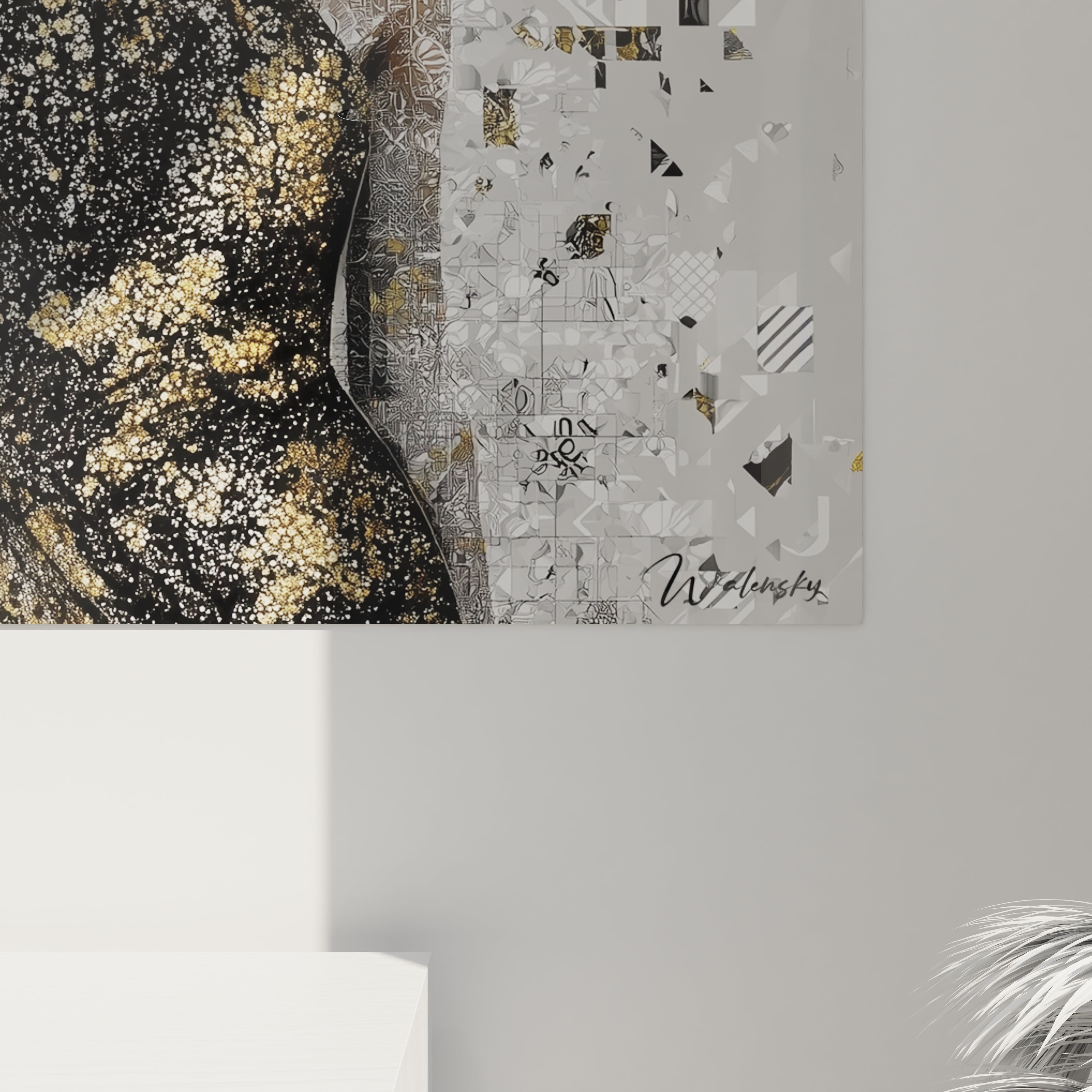 Tableau mural portrait chic haut de gamme de Walensky avec des éléments artistiques modernes