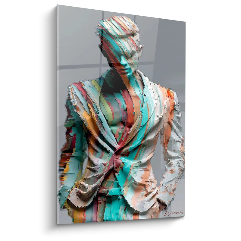 Tableau Portrait Contemporain - Pixel Poetry - édition beauté masculine