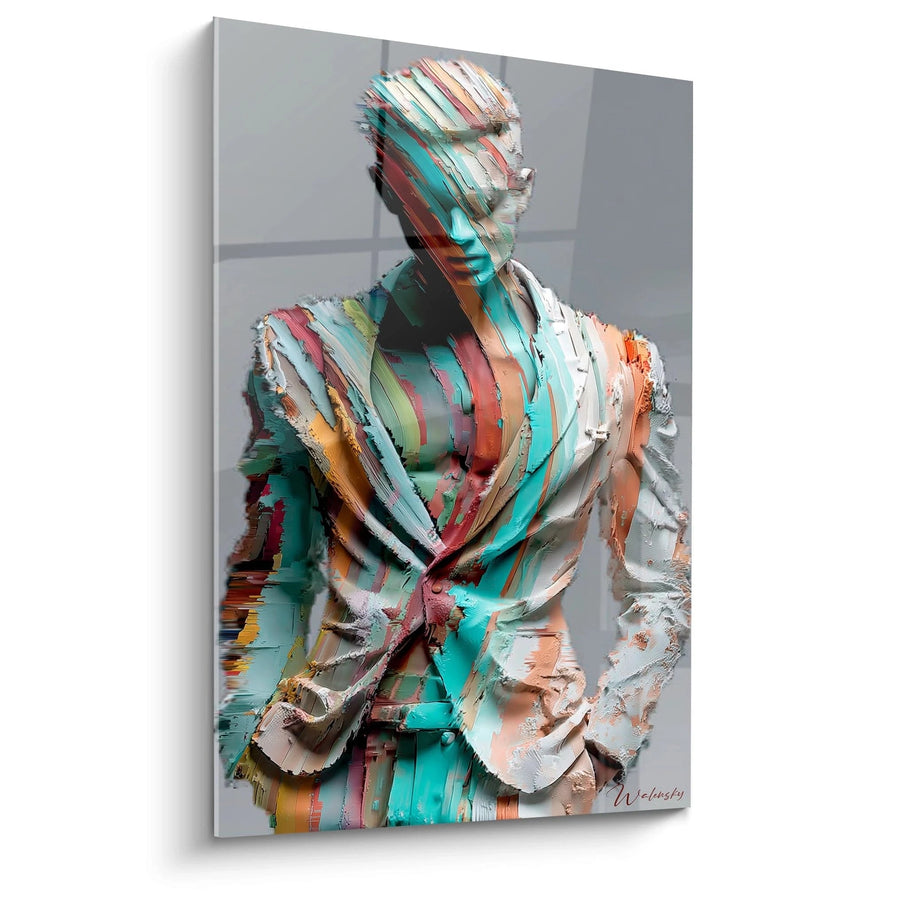 Tableau Portrait Contemporain - Pixel Poetry - édition beauté masculine