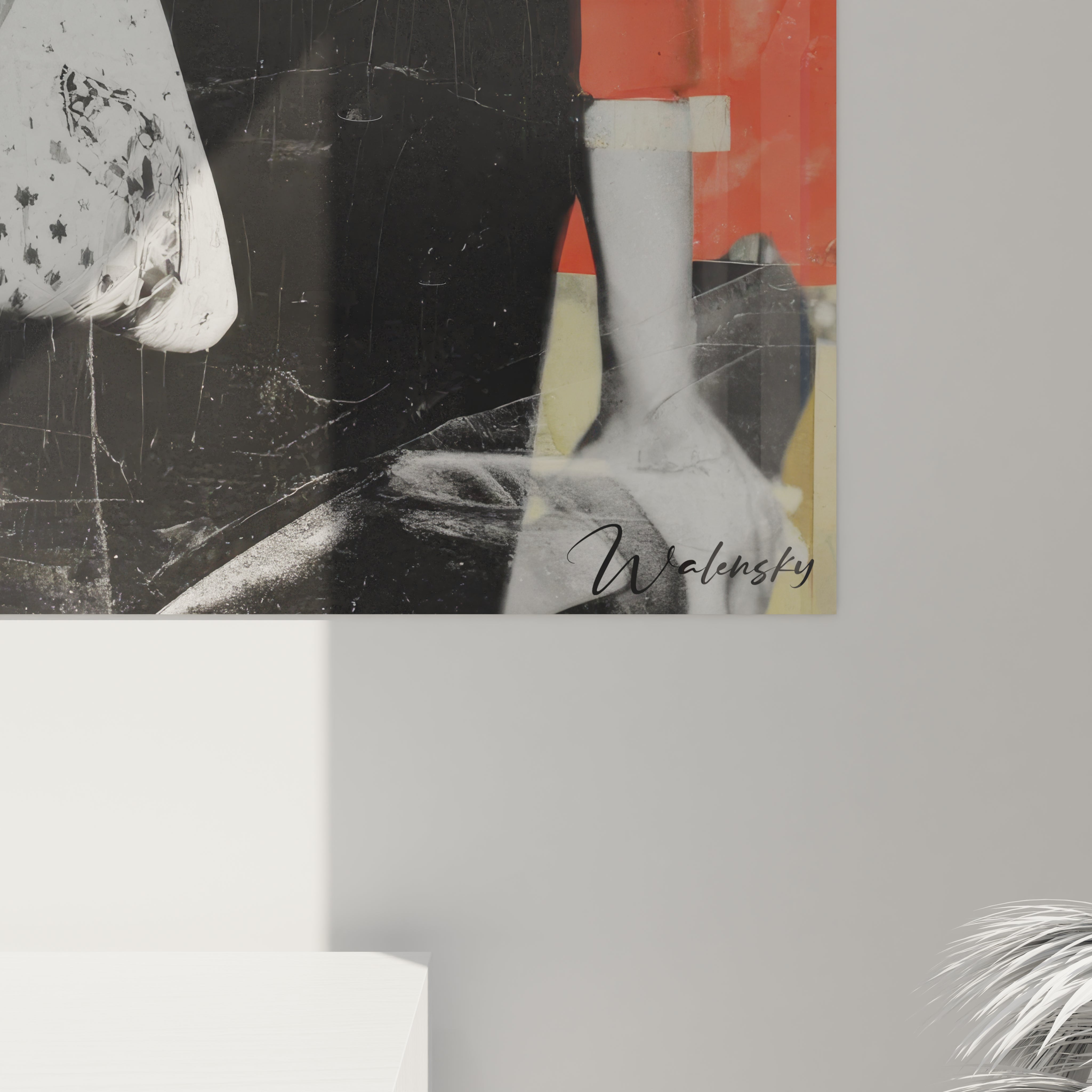 Tableau mural portrait fashion pop art de Walensky avec un design moderne et coloré