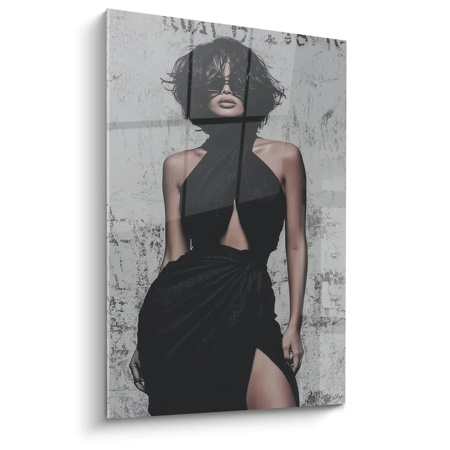 Tableau Portrait Féminin - Attitude Confiante Chic - édition beauté féminine