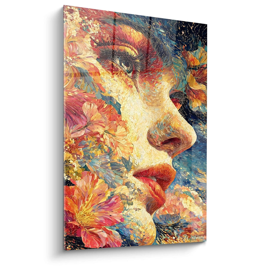 Tableau Portrait Féminin Beauté Décomposée - édition pointillisme