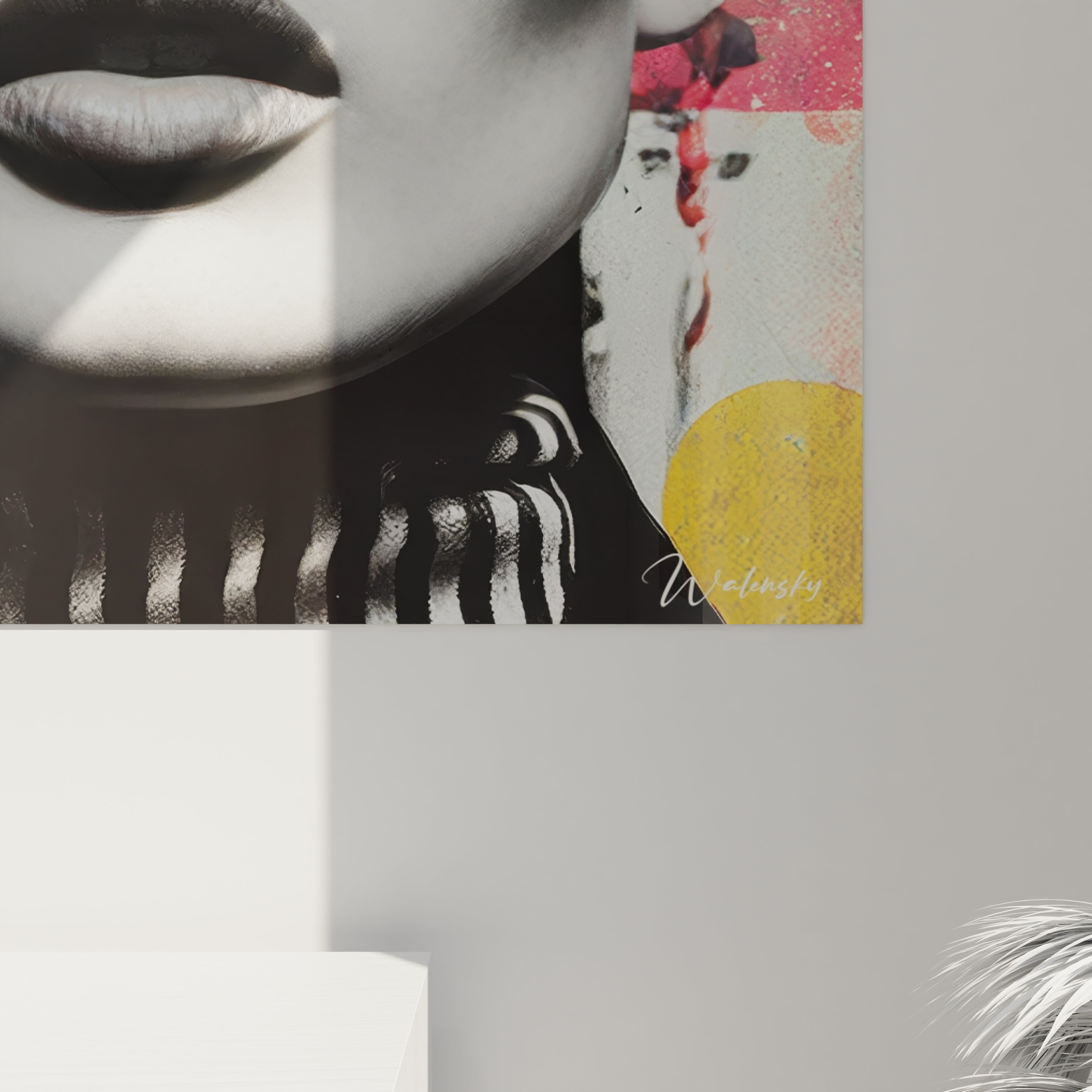 Tableau mural portrait femme années folles de Walensky avec un design artistique moderne