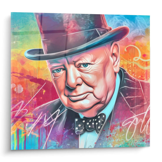 Cuadro Retrato Fuerza Tranquila - edición Winston Churchill