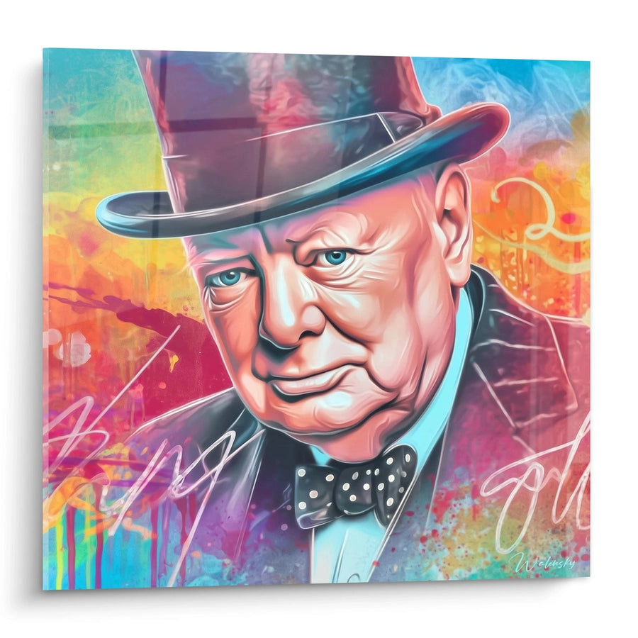 Tableau Portrait Force Tranquille - édition Winston Churchill