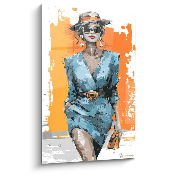 Cuadro Retrato Moda - Gracia Parisina - edición ilustración de moda