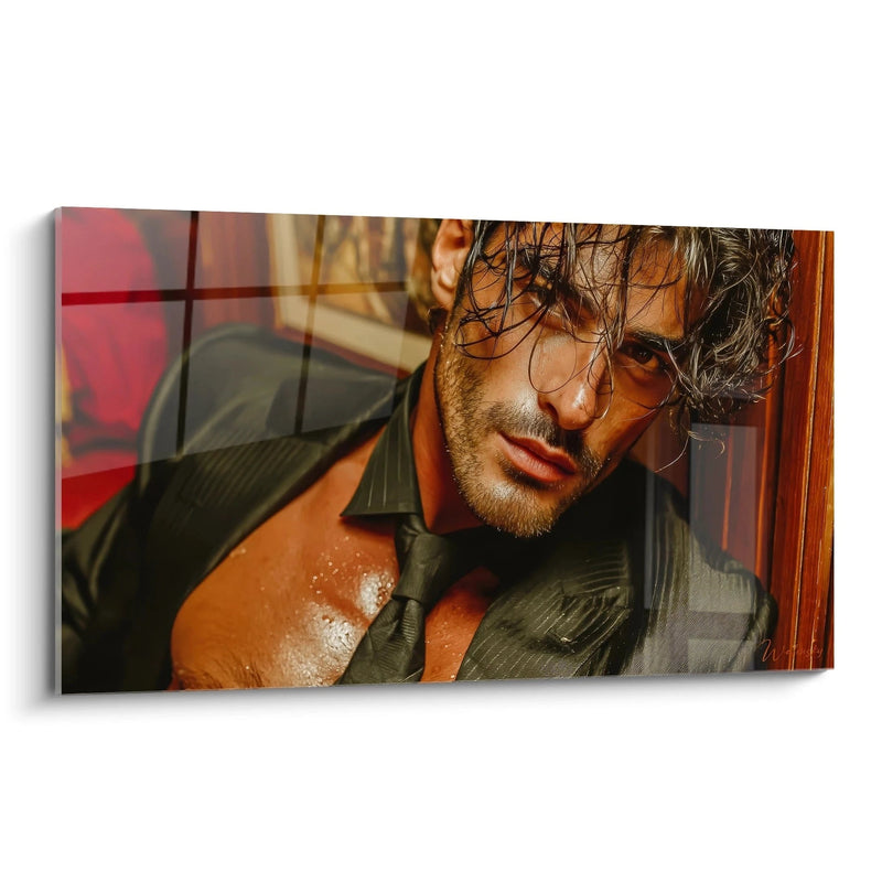 Virile Portrait Wall Art - Sophisticated Melancholy - Male Beauty Edition