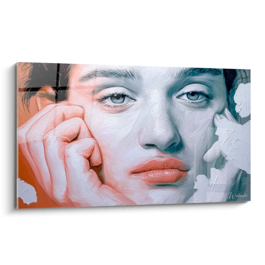 Ocean Eyes Portrait Painting - hyperrealism edition
