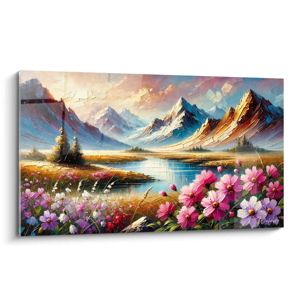 Gemälde Ewiger Frühling - Berg Landschaft Edition