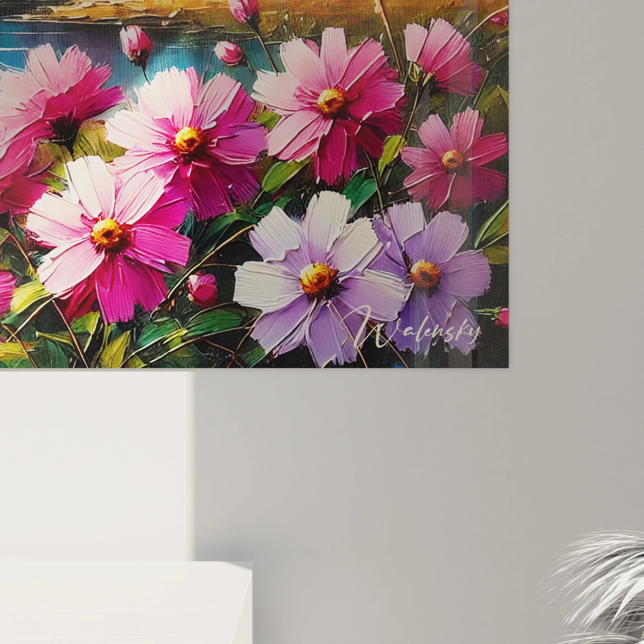 Plongez dans les détails du tableau Montagne. Chaque couleur et ombre évoque la paix et l'émerveillement, célébrant la beauté de la nature avec éclat.






