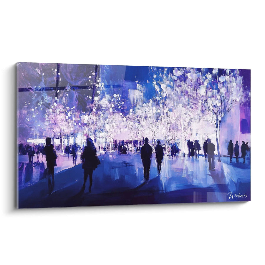 Schilderij Violette Promenade - landschapseditie