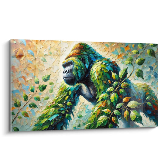 Schilderij Wild Kracht - Editie Gorilla Dieren