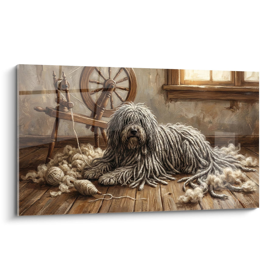 Tableau Puli aux Cordelettes dans Atelier de Filage - Compagnon Artisan - Edition Puli