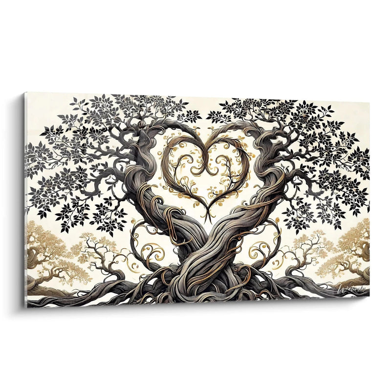 Tableau Racines du Cœur - Édition Cœur Amour